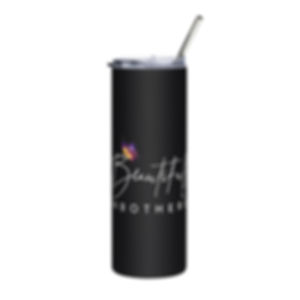 Beautifully Unbothered Stainless Steel Tumbler (black)