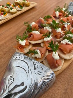 Smoked Salmon Blini Canape