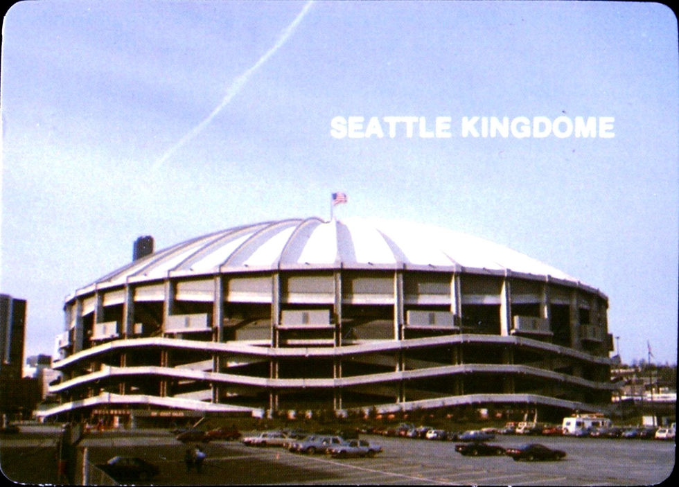 Seattle Kingdome, Mother's Cookies, 1985. Public Domain.