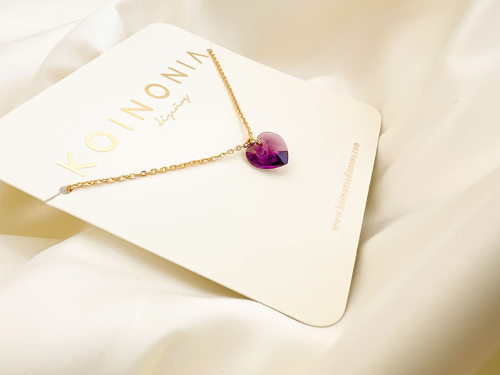 Miniatura: COLLAR CATALINA SWAROVSKI  01  - ORO LAMINADO 14K