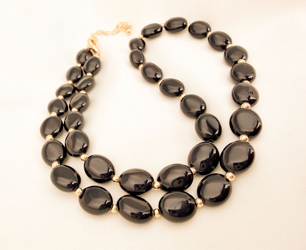 Miniatura: COLLAR PAOLA 18 AGATA / Oro laminado