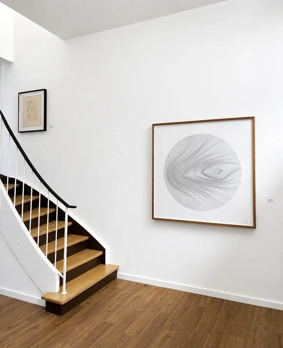 Miniaturbild: John Franzen: „Each Line one Breath“ 130 × 130 cm