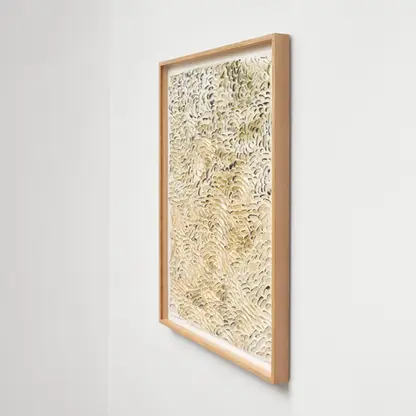 minimal 3D paper art for elegant interior in beige