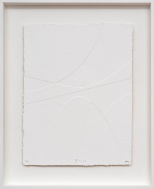 René Galassi Esala 2019 Prägedruck auf handgeschöpftem Papier 20 Ex. 87 x 72 cm