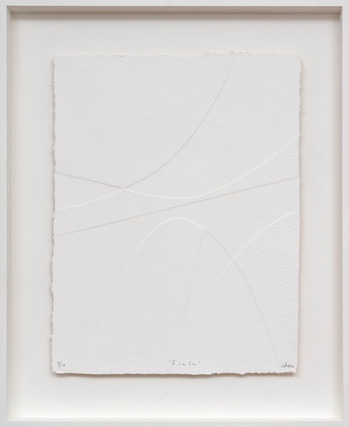 René Galassi Esala 2019 Prägedruck auf handgeschöpftem Papier 20 Ex. 87 x 72 cm