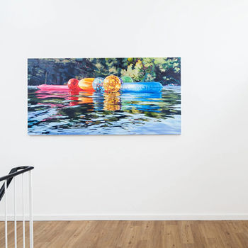 Realistic figurative painting by Cameron Rudd, Galerie Schlieder Contemporary Frankfurt