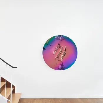 Runde Wandskulptur aus Stahl von John Franzen in der Galerie Schlieder Contemporary