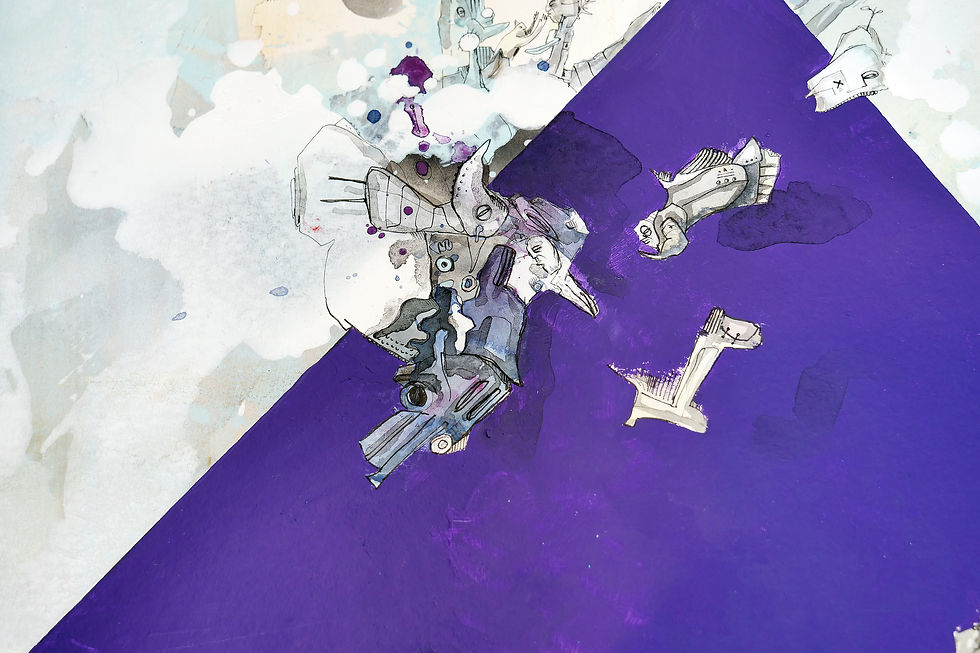 Miniaturbild: Peer Kriesel: „Zwei Welten“ 100 × 140 cm