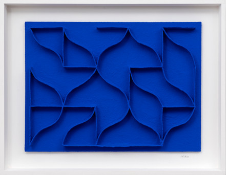 Calicots et pigments 2019 handgeschöpftes Papier, Pigmente, Acrylfarbe 74 x 94 cm