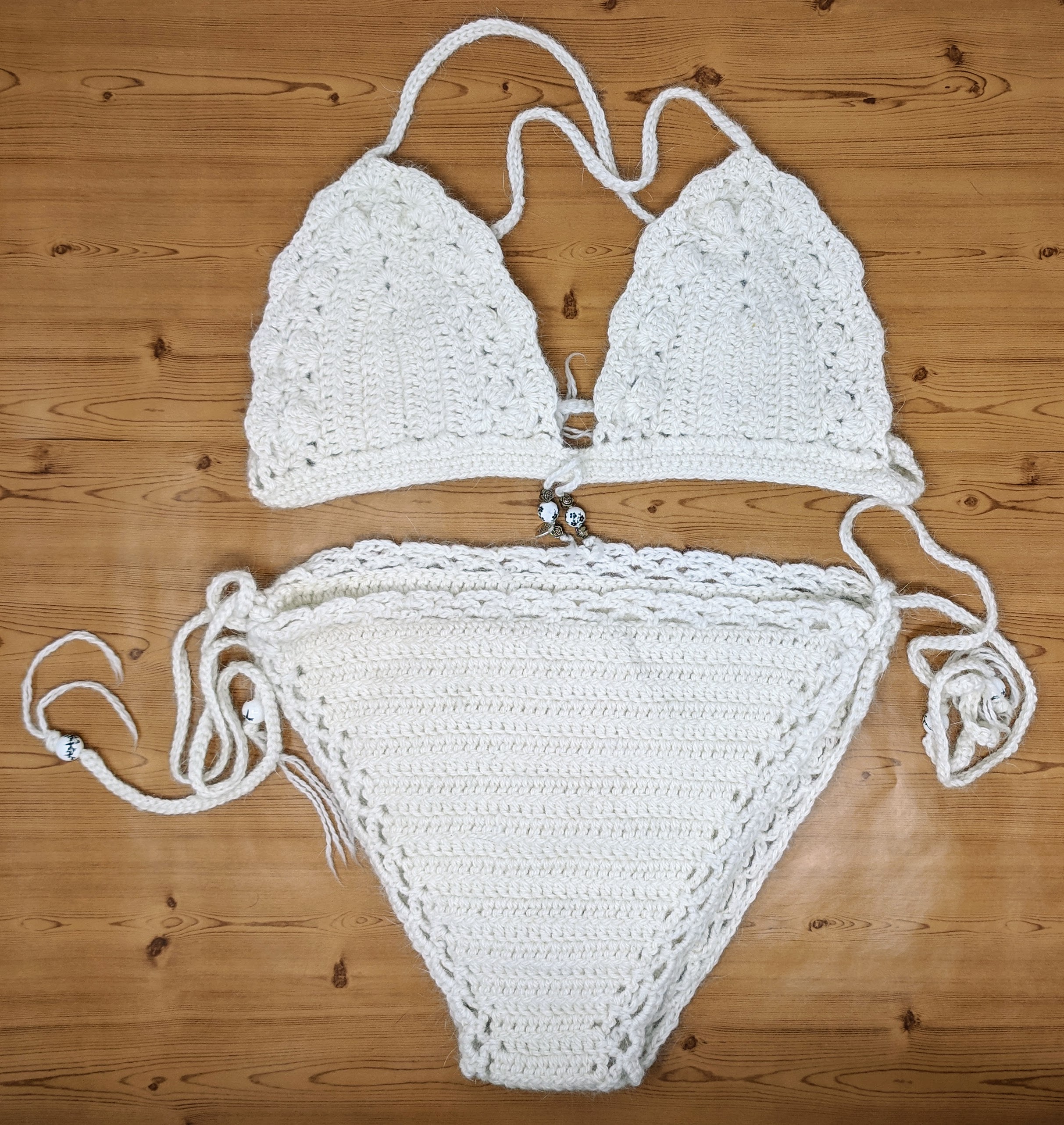 Angora Bikini White