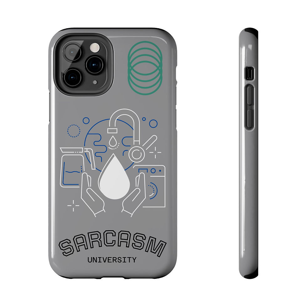 Thumbnail: Sarcasm University Tough Phone Case — Scientific Lab Drop Design