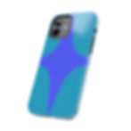 Thumbnail: Teal & Indigo Starburst Tough Phone Case — Durable Protective Phone Case