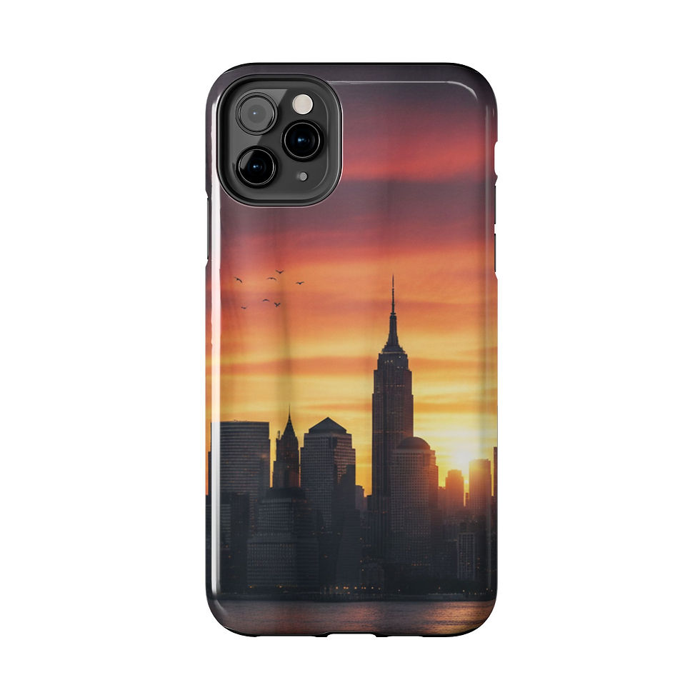 Thumbnail: Tough Phone Case — NYC Skyline Sunset Protective Cover
