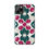 Thumbnail: Floral Jewel Pattern Tough Phone Case — Teal & Fuchsia Protective Cover