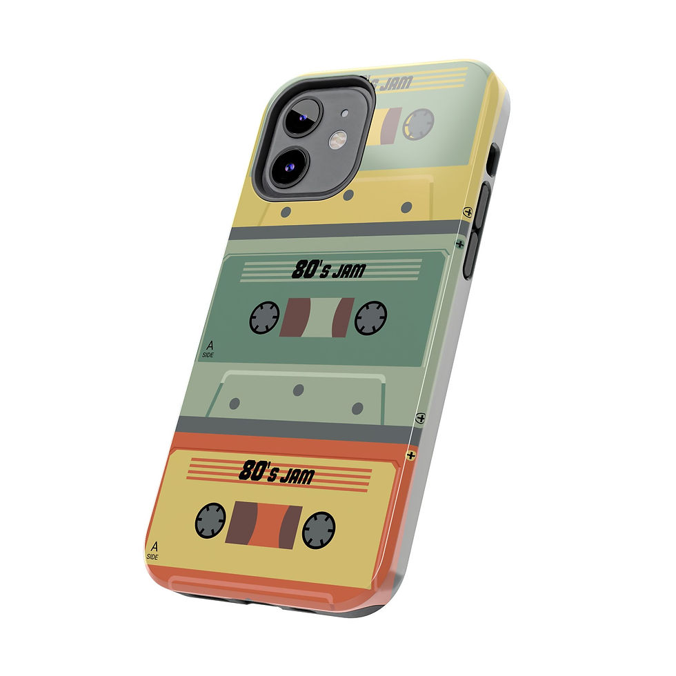 Thumbnail: Retro 80s Cassette Tough Phone Case — "80's Jam" Vintage Tape Design