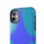 Thumbnail: Teal & Indigo Starburst Tough Phone Case — Durable Protective Phone Case