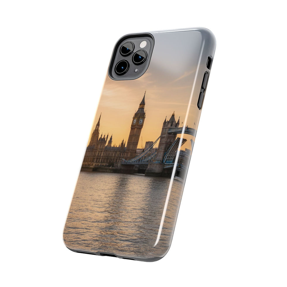 Thumbnail: London Skyline Tough Phone Case — Big Ben at Sunset