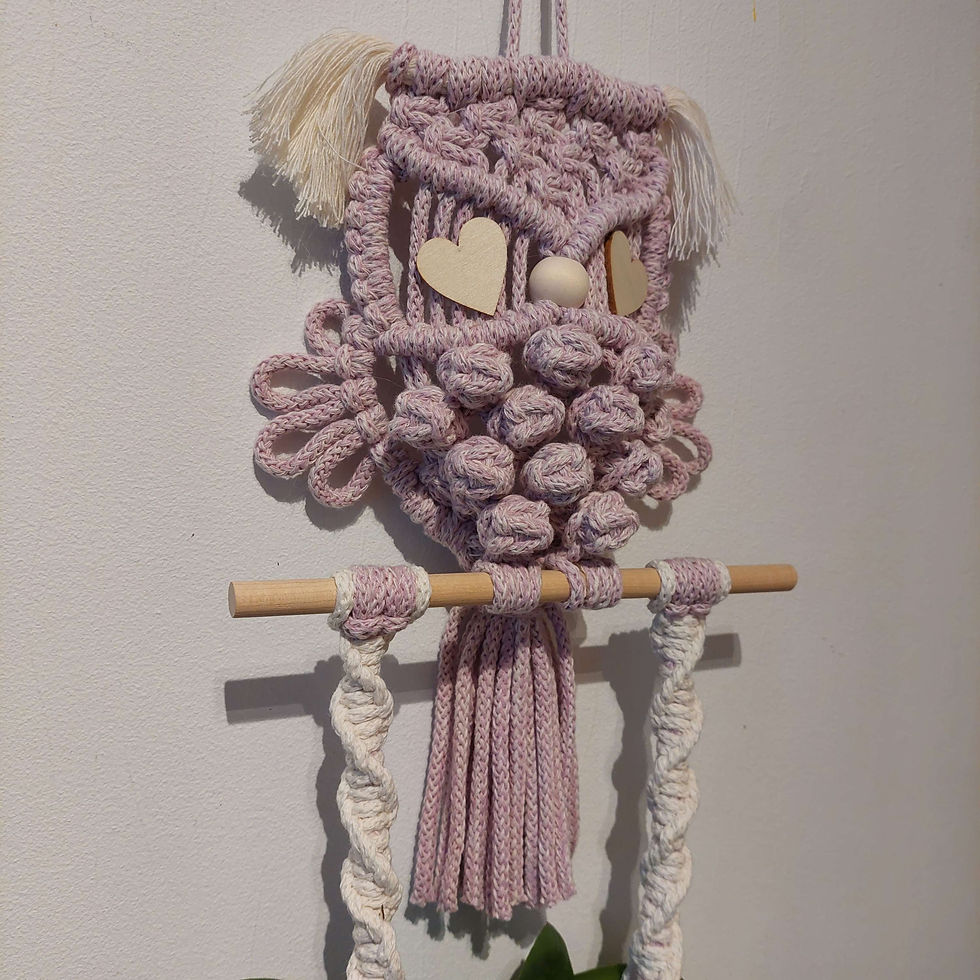Miniature : Plantenhanger uiltje hootie