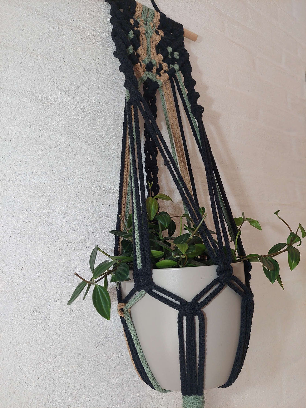 Miniature : Macrame wandplantenhanger 