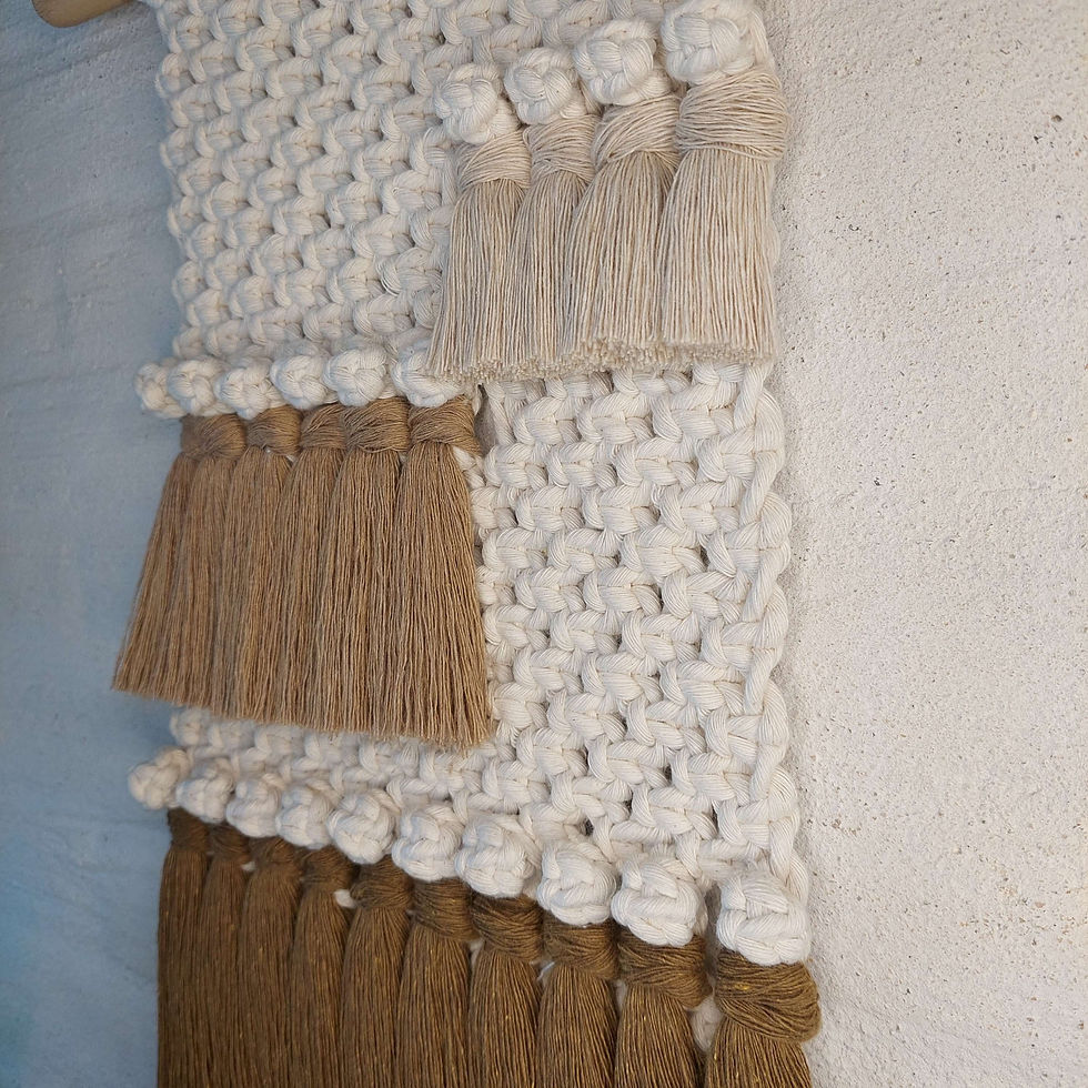 Miniatura: Modern macrame wandhanger bohostyle