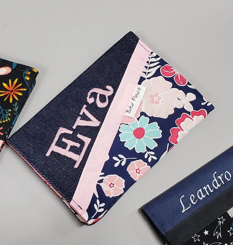 Miniature : Protège carnet fleur cotton