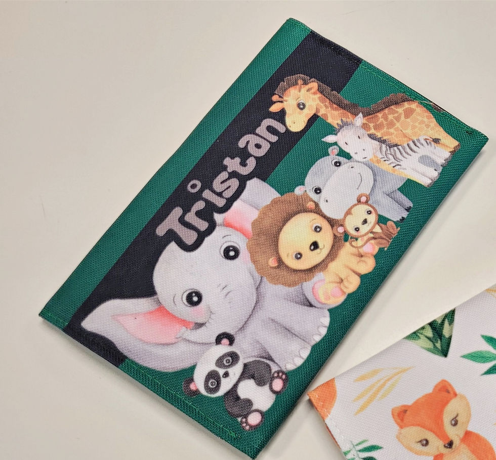 Miniature : protège carnet de santé bébé québécois personnalisé