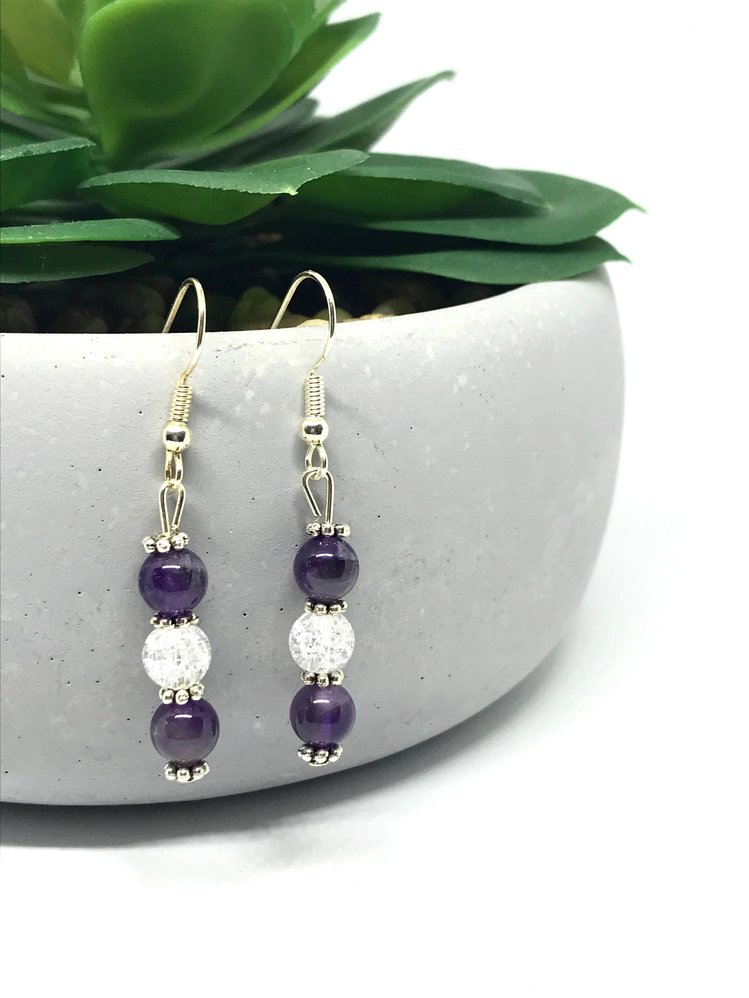 Pendientes de amatista