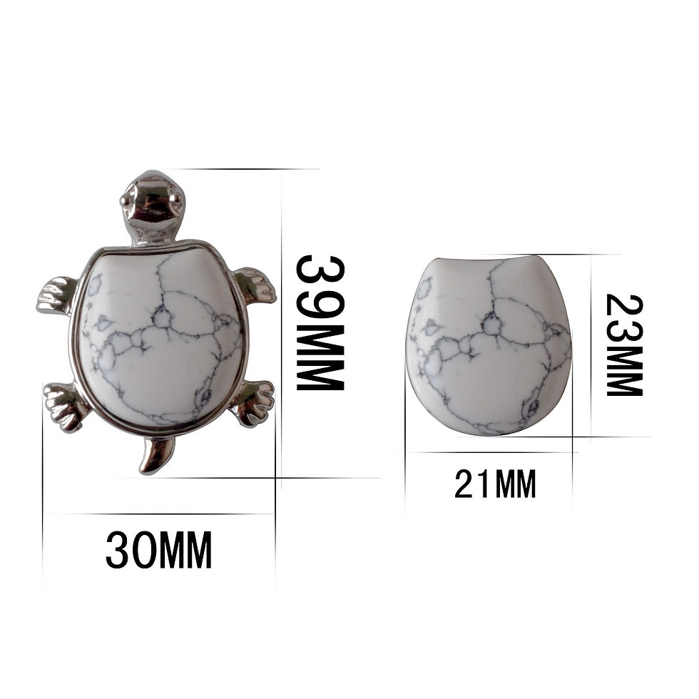 Thumbnail: Howlite Turtle Nacklace Pendant
