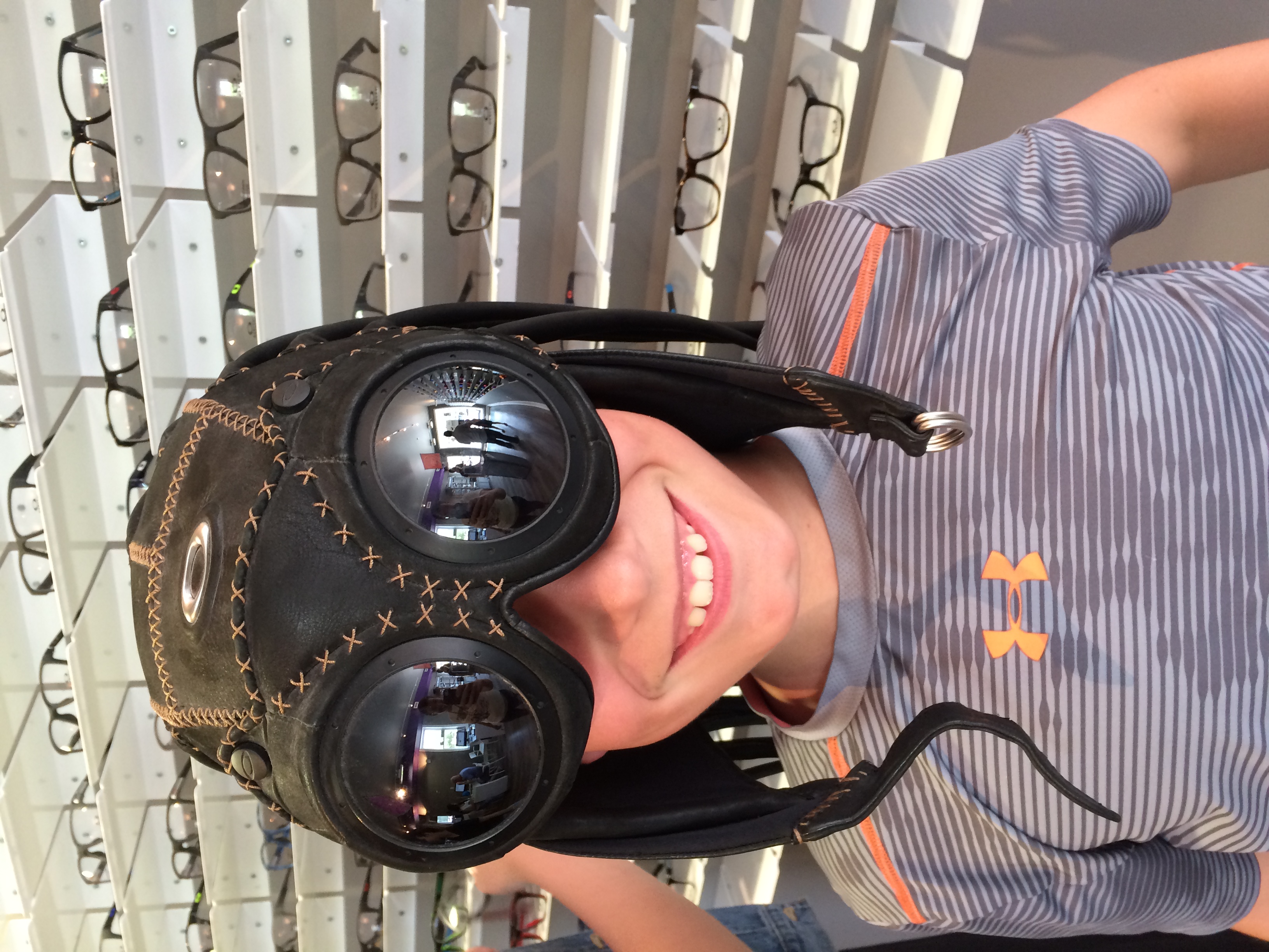 Goofing around at the Oakley show