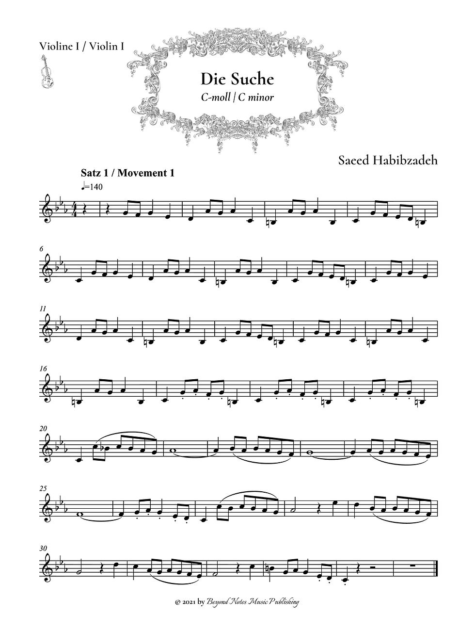 Miniaturbild: Saeed Habibzadeh_Beyond Notes Music Publishing_Die Suche_The Quest_11