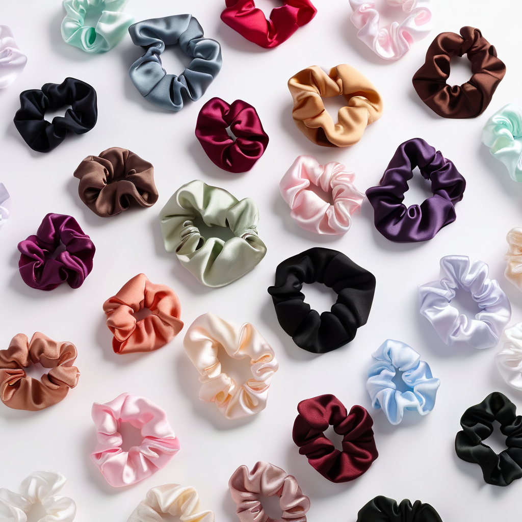 Silk Hair Scrunchies
