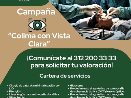 IMSS Bienestar lanza la campaña "Colima con Vista Clara".