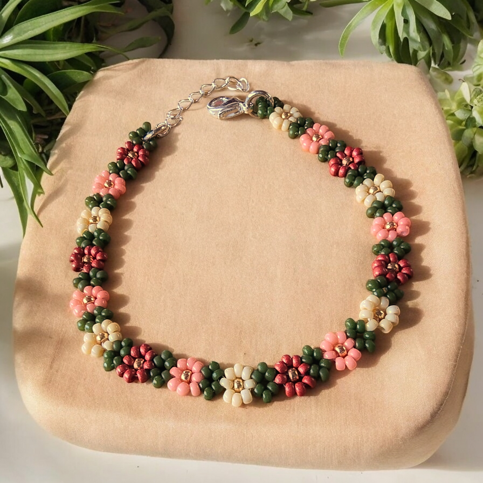 Thumbnail: Summer Daisy Chain Bracelet Whsle