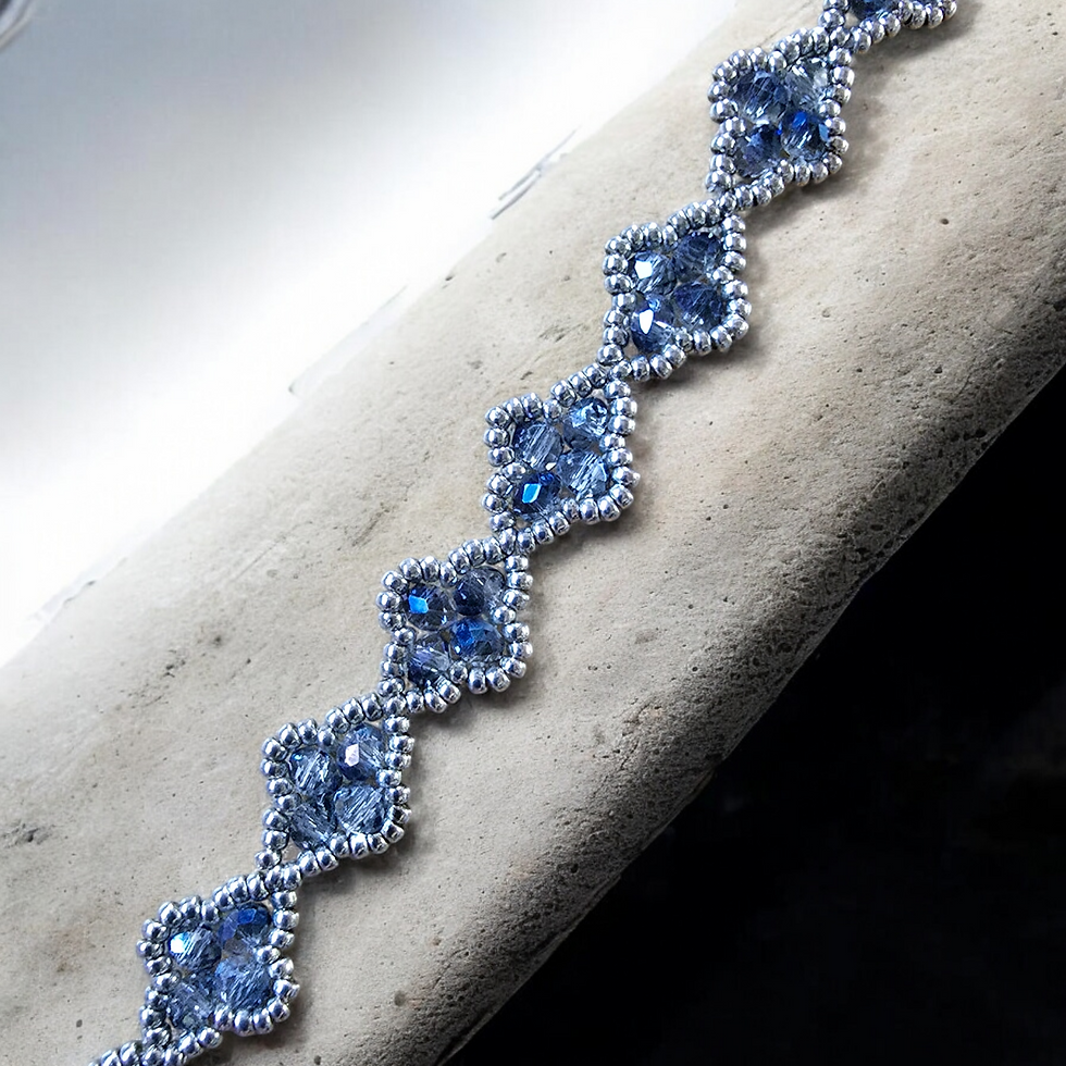Thumbnail: Smokey Crystal Marquise Bracelet Whsle