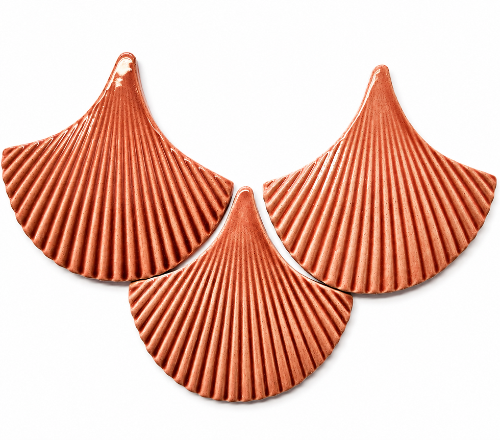 Thumbnail: Textured Fish Scale Ceramic Tile