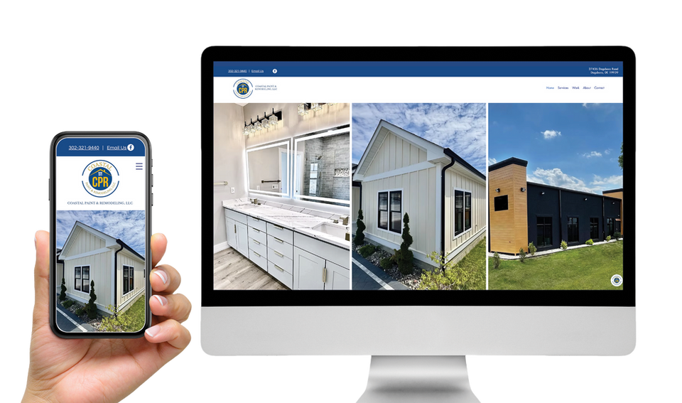 Website Design for Coastal Painting & Remodeling, Dagsboro, DE