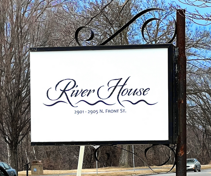 River House branded sign,Harrisburg, PA