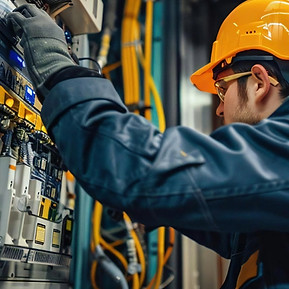 elevator installation repair man