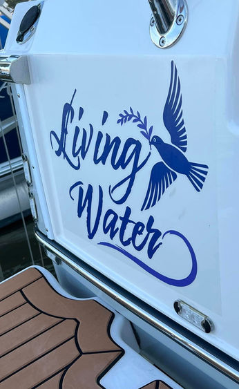 Branded boat sticker