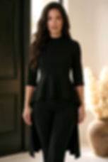 Bluza Alouette neragra asimetrica