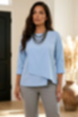 bluza dama bleu eleganta