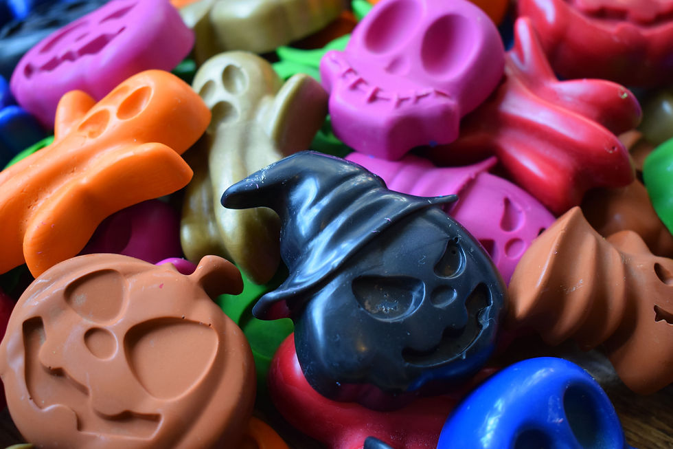 Thumbnail: Giant Halloween crayons