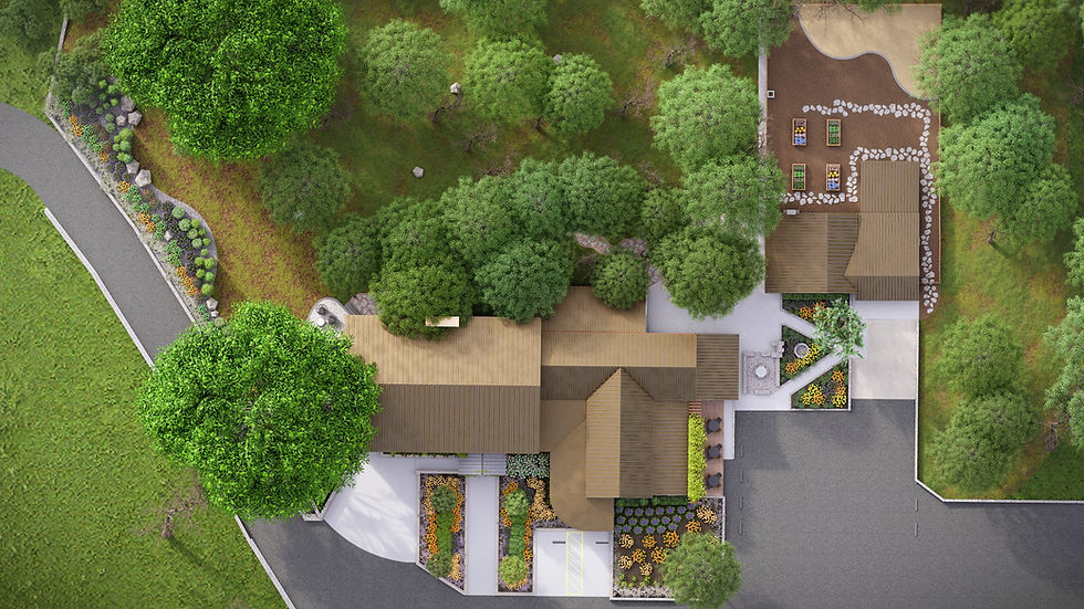 San Antonio 3D landscape design rendering of a backyard outdoor living space