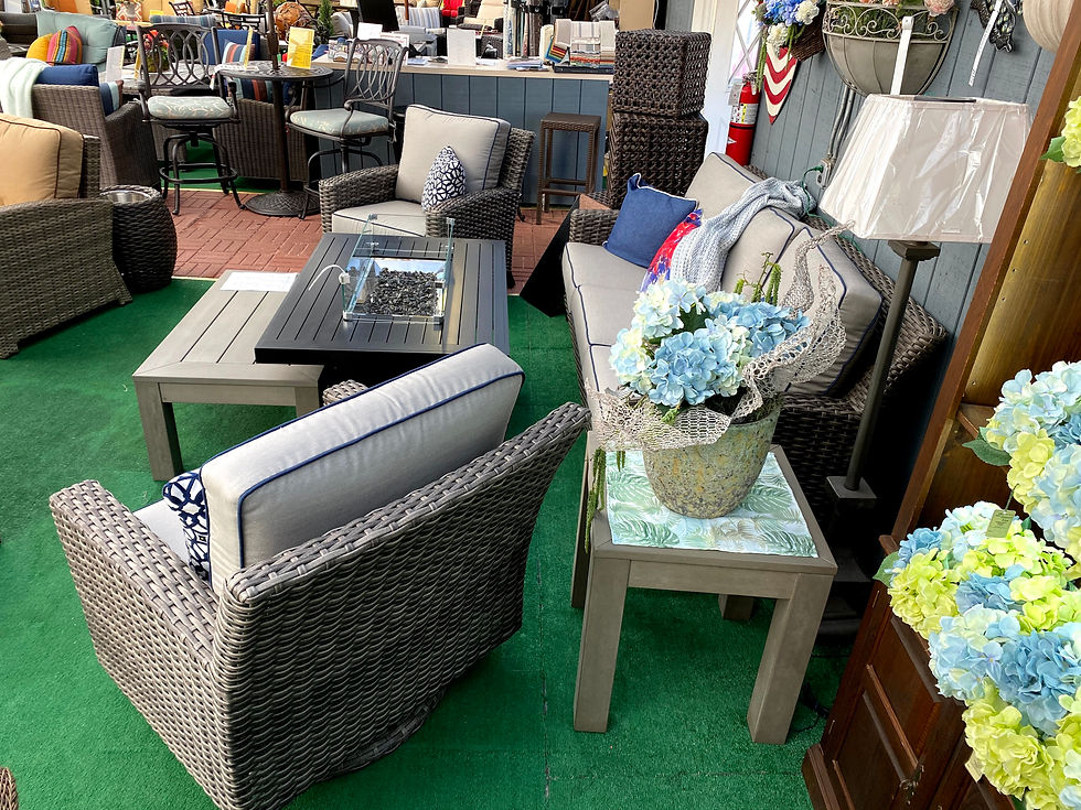 Thumbnail: 5pc Resin Wicker Seating #32100