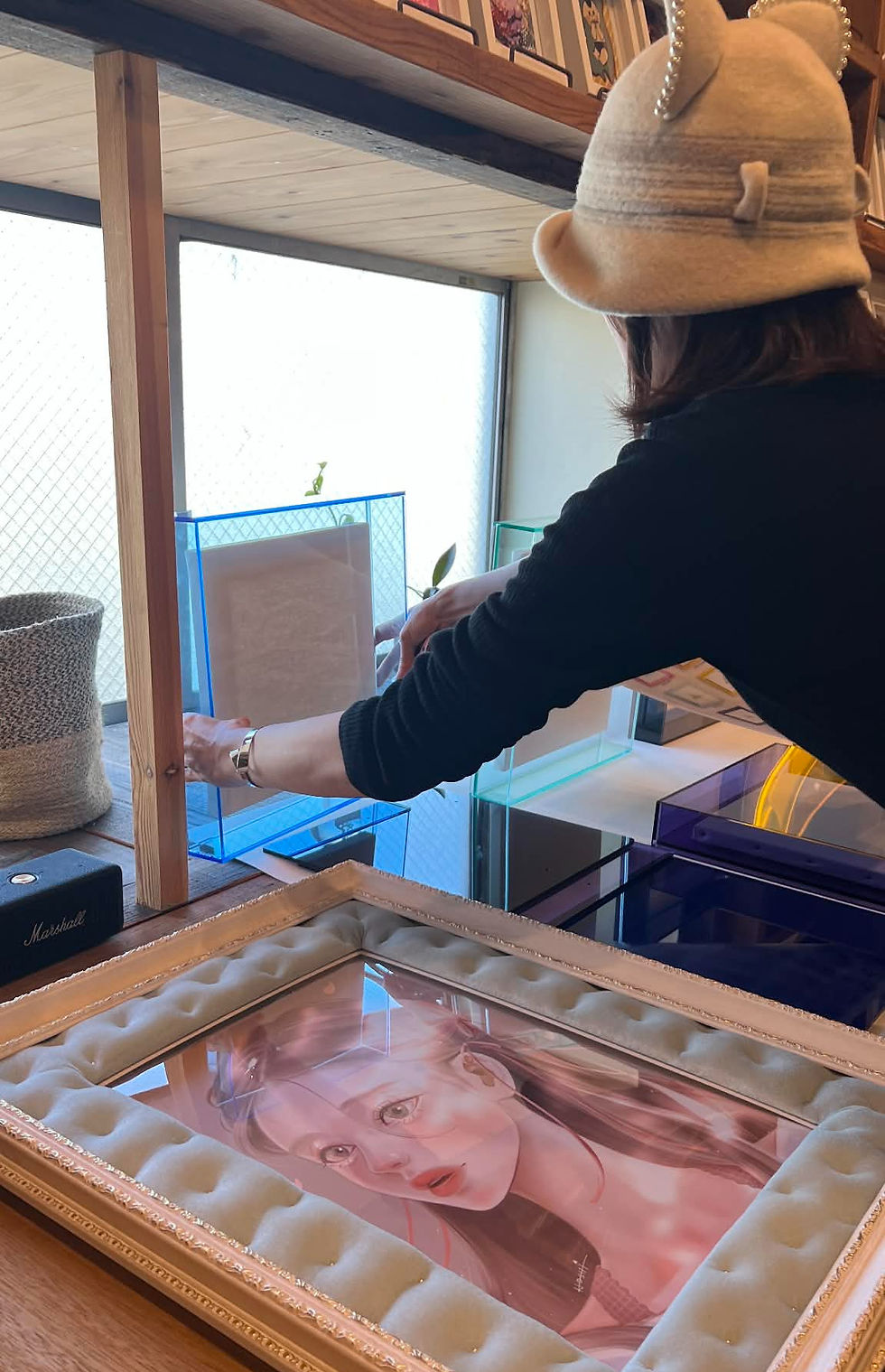 アートカプセルは棚置きができる