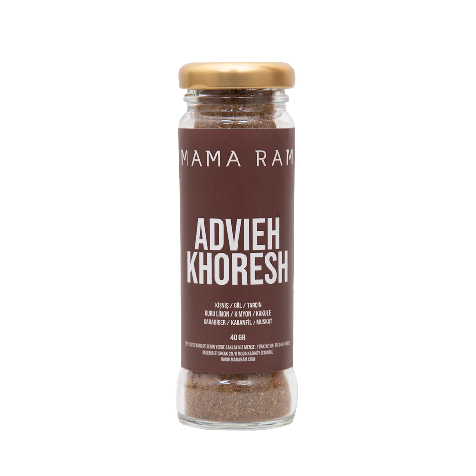 Mama Ram Advieh Khoresh İran yahni baharatı, 45 g cam kavanozda