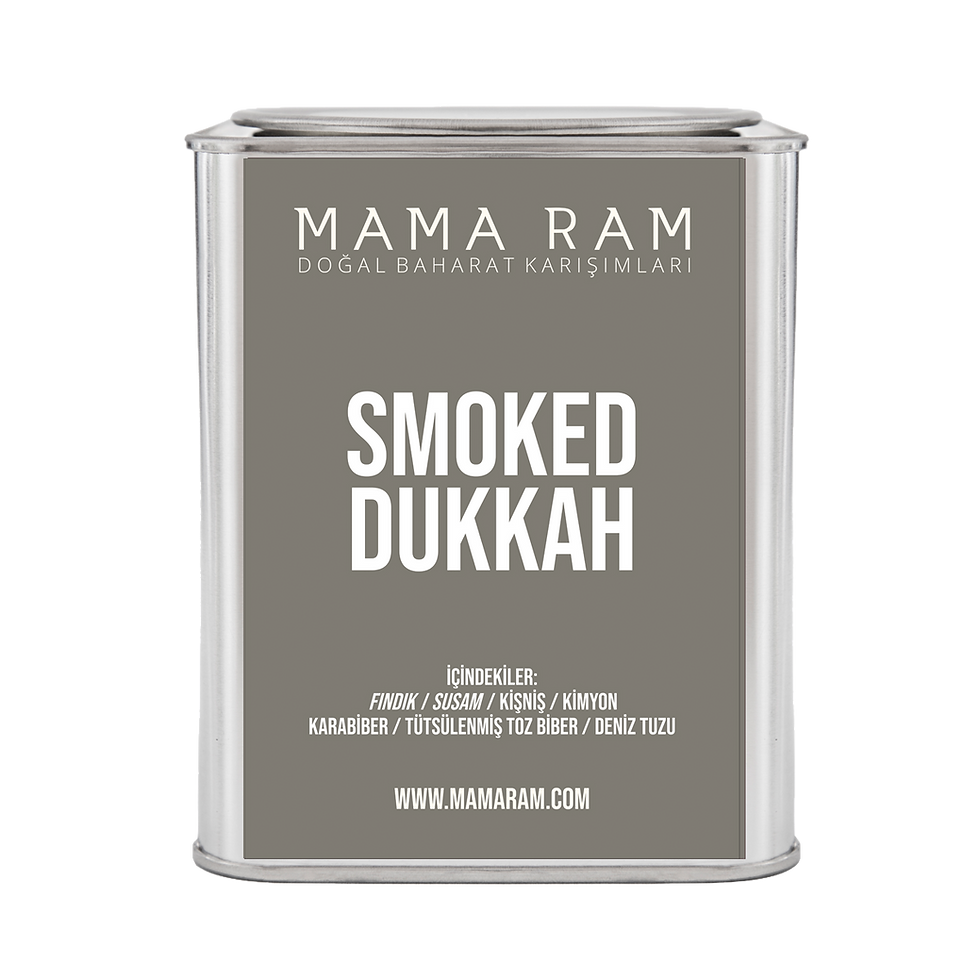 Mama Ram Smoked Dukkah tütsülenmiş dukkah baharatı, 200 g teneke kutu
