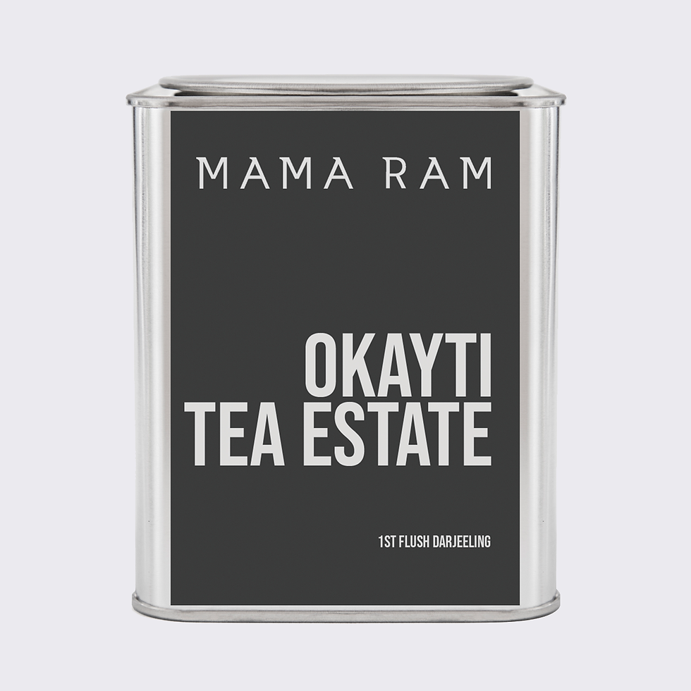 Okayti Tea Estate – Darjeeling 1st Flush Single Origin Siyah Çay, çiçeksi ve hafif muskatel notalarıyla. Teneke kutuda.