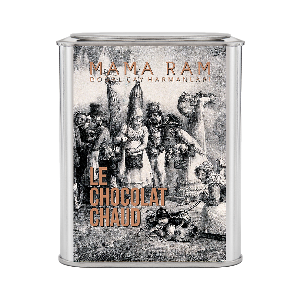 Mama Ram Le Chocolat Chaud %100 saf sıcak çikolata, 200 g teneke kutu