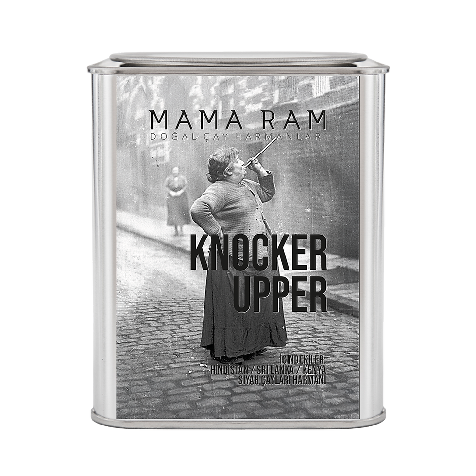 Mama Ram Knocker Upper siyah çay harmanı, 100 g teneke kutu